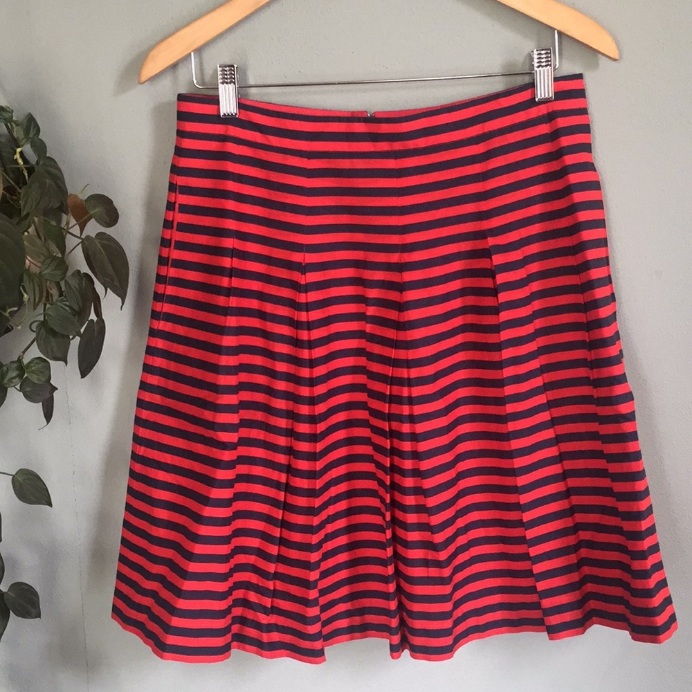J.Crew Striped Skirt with Pockets